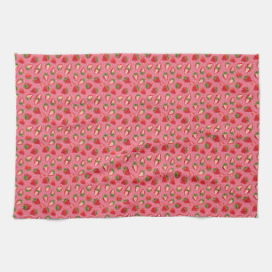 Life Is Berry Good With Strawberries Tea Towel