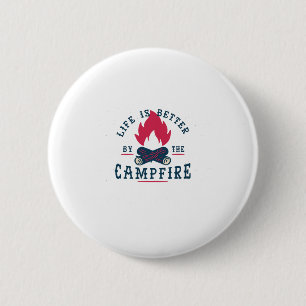 Life Is Better 6 Cm Round Badge