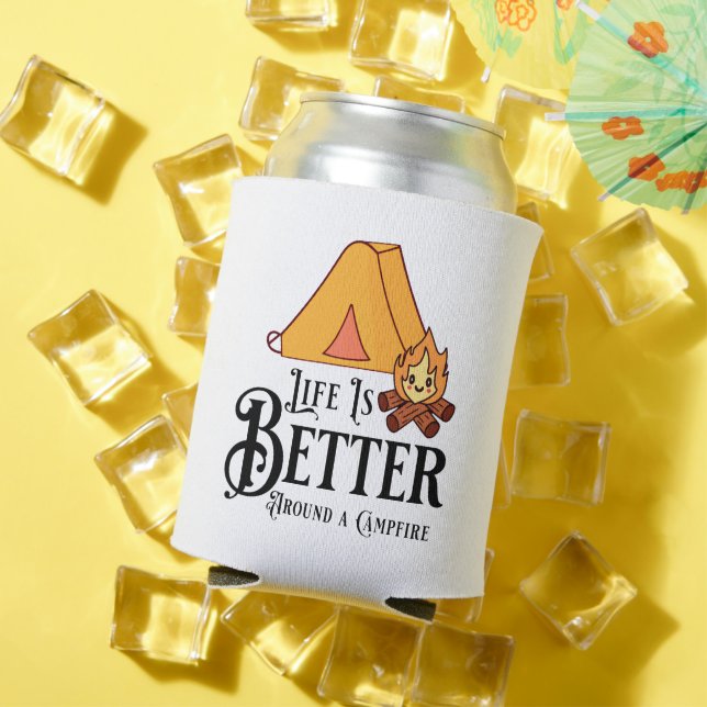 Life is Better Around a Campfire Can Cooler (In Situ Summer)