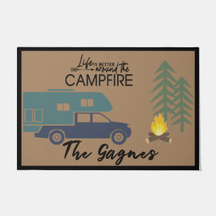 Life Is Better Around The Campfire Mat, Customised Doormat