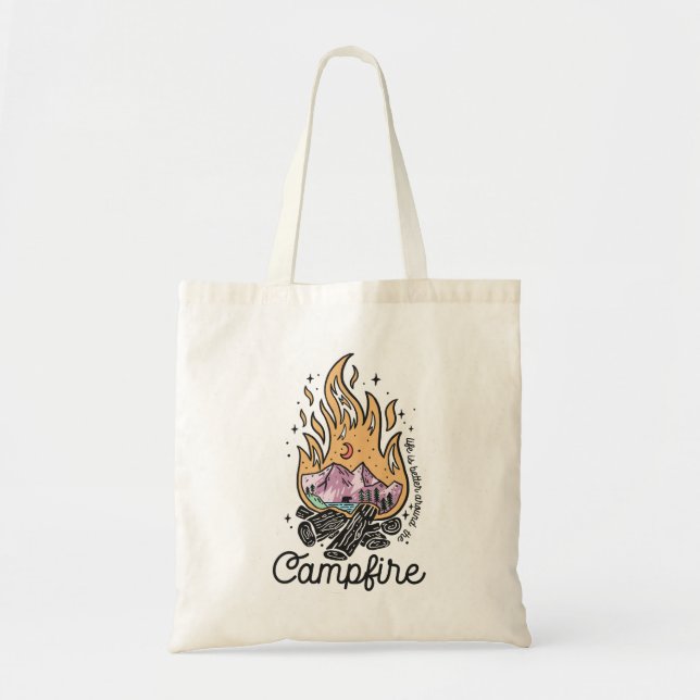 Life Is Better Around The Campfire Tote Bag (Front)