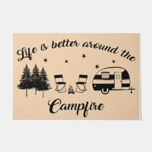 Life Is Better Around The Campsite Doormat