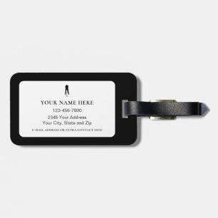 Life Is Better at Tee Time Personalized Golfer Luggage Tag