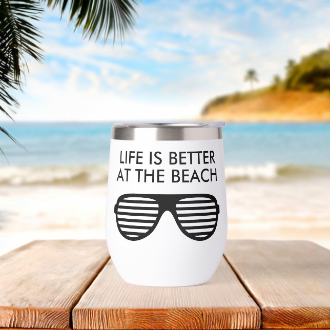 Life is better at the beach funny retirment gift (Beach)