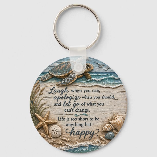 Life is Better at the Beach Key Ring (Front)