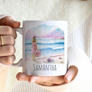 Life is Better at the Beach Personalised Coffee Mug