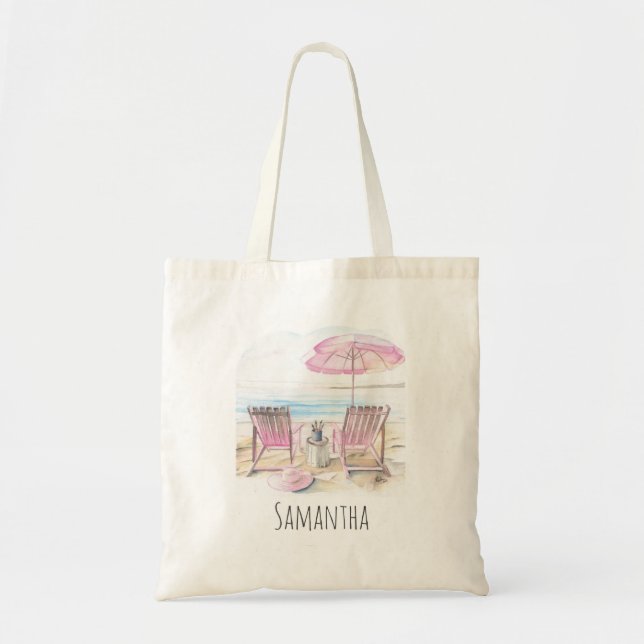 Life is Better at the Beach Personalised Tote Bag (Front)