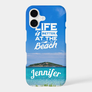 Life is better at the beach summer paradise island