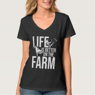 Life Is Better At The Farm Agriculture Tractor Dri T-Shirt