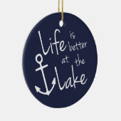LIFE IS BETTER AT THE LAKE CERAMIC TREE DECORATION (Right)