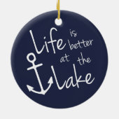 LIFE IS BETTER AT THE LAKE CERAMIC TREE DECORATION (Back)