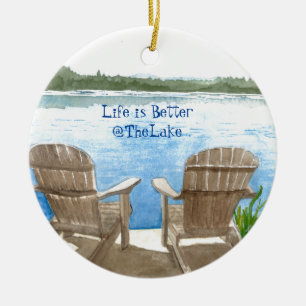 Life is Better at the Lake Ceramic Tree Decoration