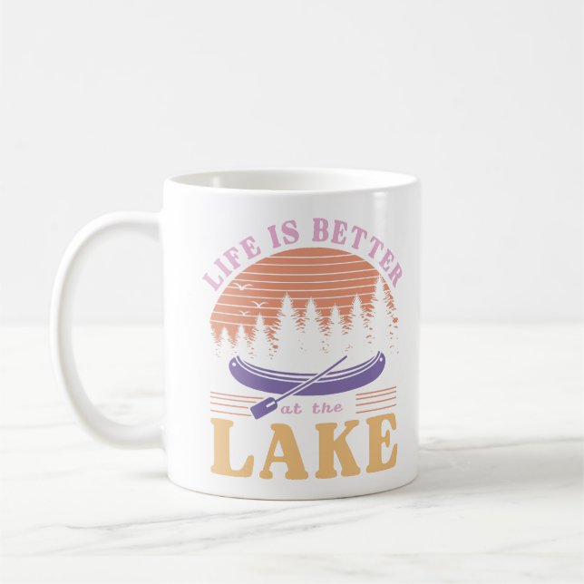 Life Is Better At The Lake Coffee Mug (Left)