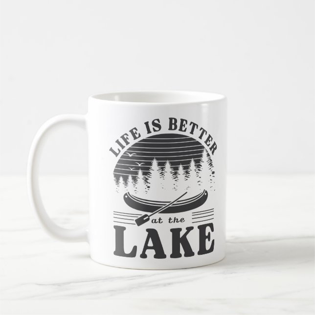 Life Is Better At The Lake Coffee Mug (Left)