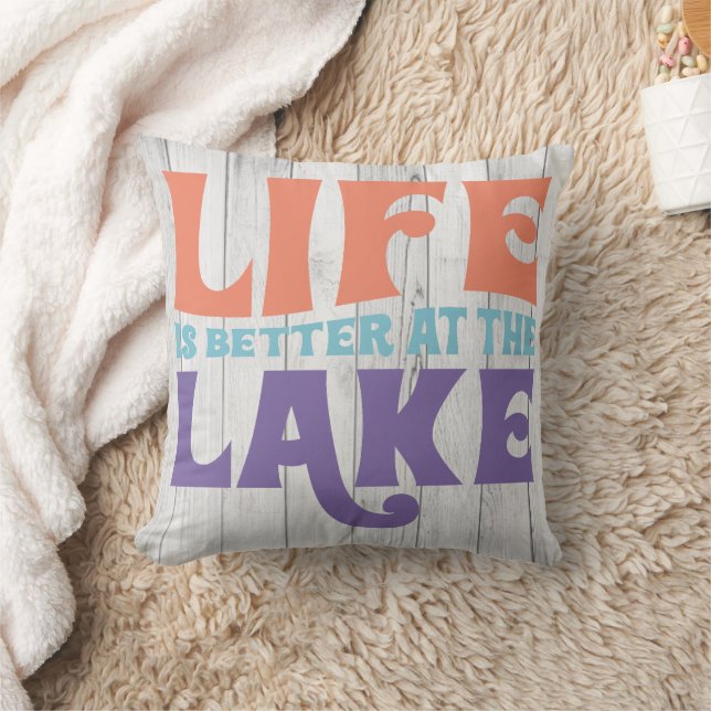 Life Is Better At The Lake  Cushion (Blanket)