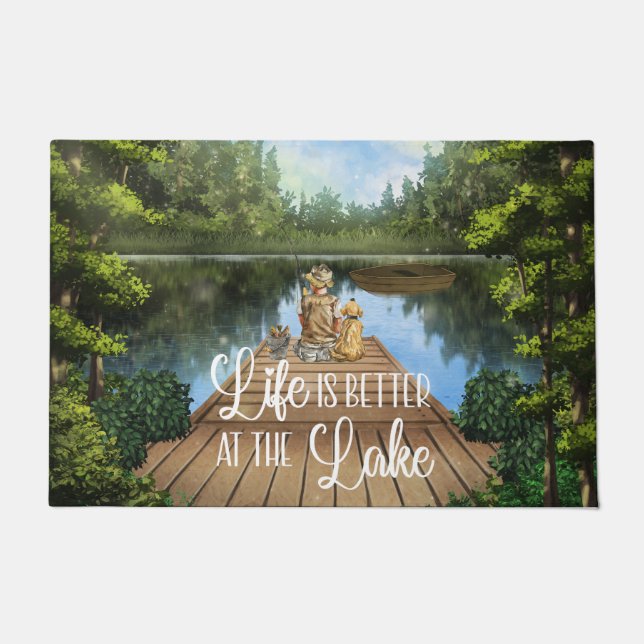 Life Is Better At The Lake Doormat (Front)