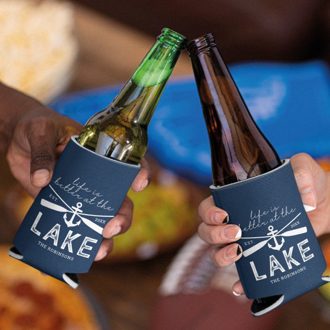 Life is Better at the lake Family Name Can Cooler (Creator Uploaded)