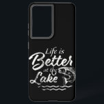 Life Is Better at the Lake  Funny Gift for Samsung Galaxy Case<br><div class="desc">Eat Sleep Fish Repeat Gift. Fishing Heartbeat Cool Beat Great Gift For Fisherman. An exclusive Fishing Design Great for Fisherman.This Original Fishermen Cool Mens graphic is perfect for vintage fisher lovers and trendy fishing fans. A Great gifts for fishing lovers and the fish hooks will jump off your rod. A...</div>