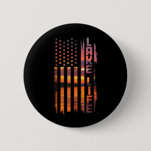 Life Is Better At The Lake ntoon Boating 6 Cm Round Badge
