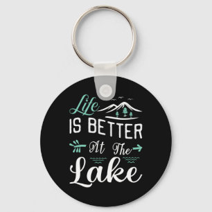 Life Is Better At The Lake Pontoon Sail Boating An Key Ring