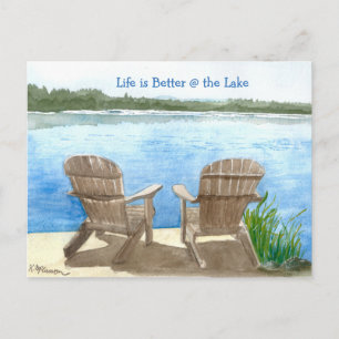 Life is Better at the Lake Postcard