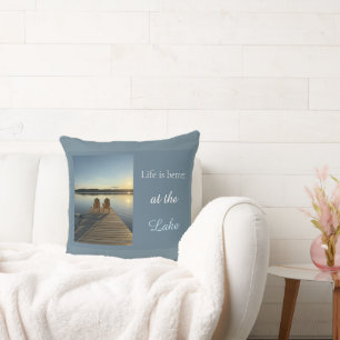 Life Is Better at the Lake Relaxing Lakeside Cushion