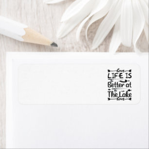 Life Is Better At The Lake Return Address Labels