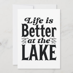 Life Is Better At The Lake Thank You Card