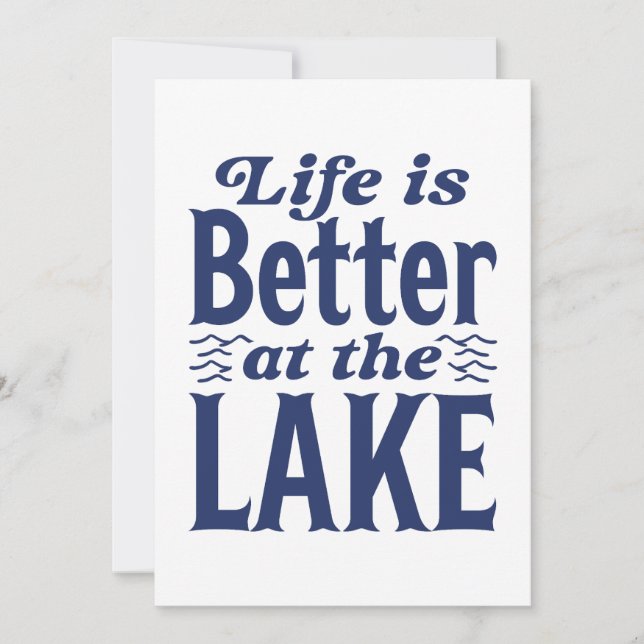 Life Is Better At The Lake Thank You Card (Front)