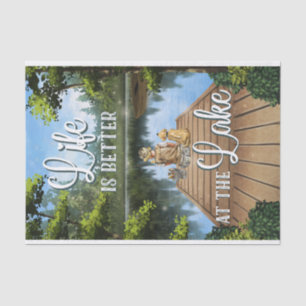 Life is Better at the Lake Tissue Paper