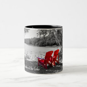 Life is better at the Lake Two-Tone Coffee Mug