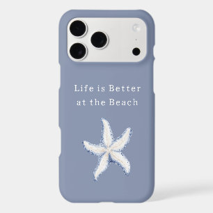Life is Better Beach Blue White Starfish