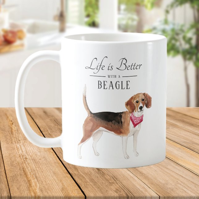 Life is Better Beagle Coffee Mug (Creator Uploaded)