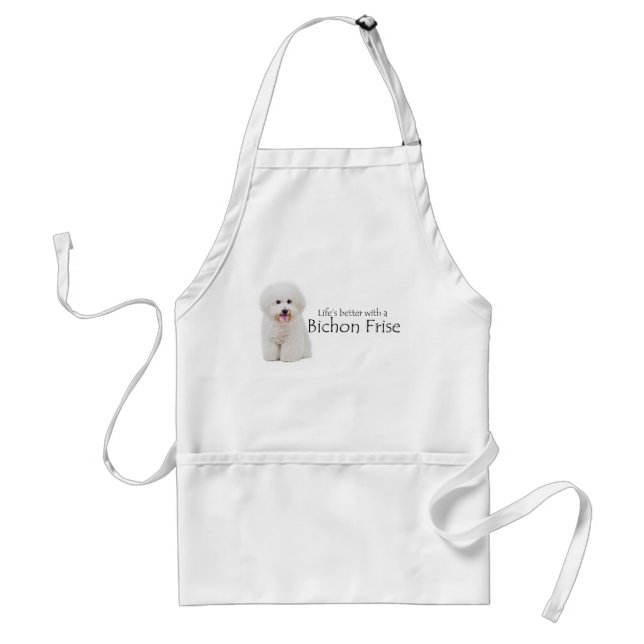 Life is Better Bichon Apron (Front)
