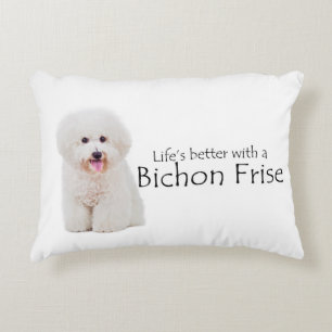 Life is Better Bichon Pillow
