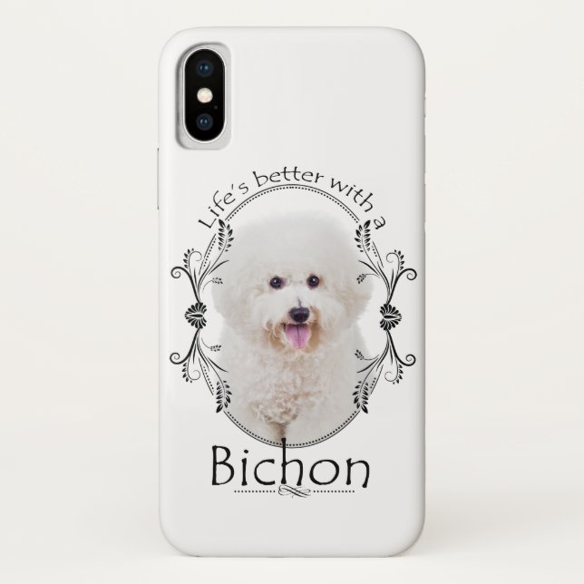 Life is Better Bichon Smartphone Case (Back)