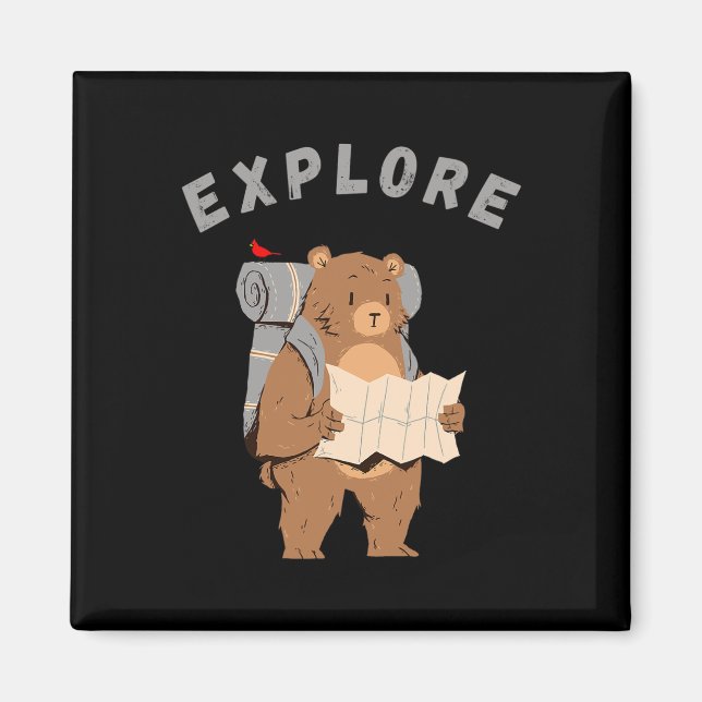 Life Is Better Camping And Exploring  Magnet (Front)
