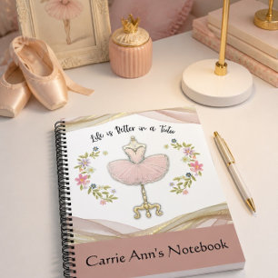 Life is Better in a Tutu Personalised Notebook