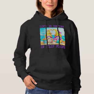 Life Is Better In Flip Flops At The Beach Gnomes C Hoodie