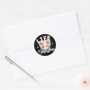 Life is Better in Flip Flops – Fun and Beachy Classic Round Sticker