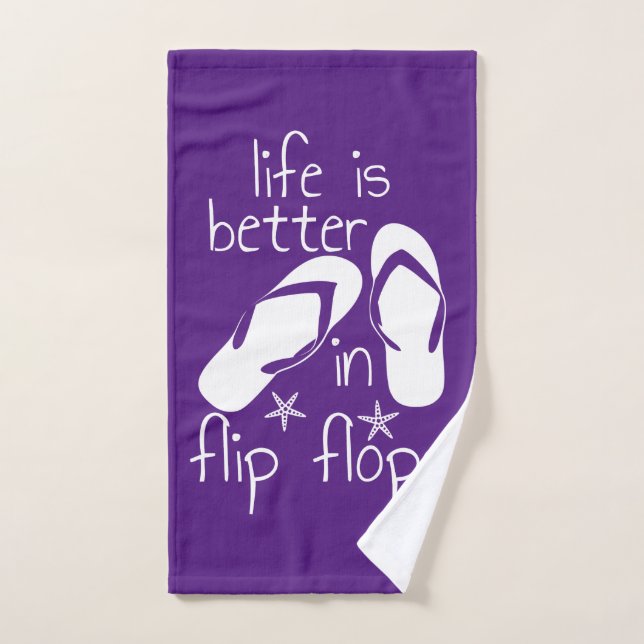 Life Is Better In Flip Flops   Hand Towel (Hand Towel)