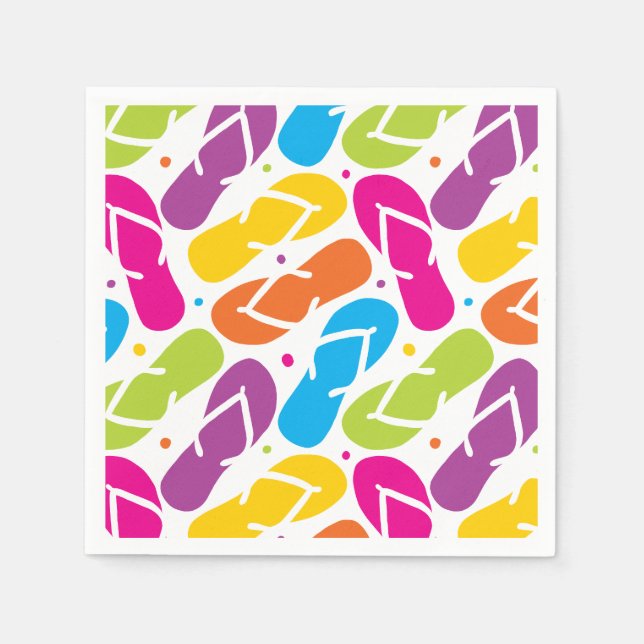 Life is Better in Flip Flops Pattern Napkin (Front)