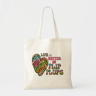 Life is Better in Flip Flops- Summer Vibes Tote Bag
