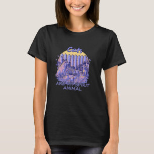 Life is Better in the Garden Cats Cat Lover Animal T-Shirt