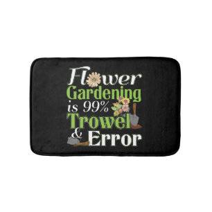 Life is Better in the Garden - Zinnia Flower Bath Mat
