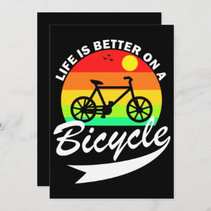 Life Is Better On A Bicycle  Thank You Card