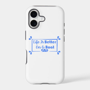 Life Is Better On A Boat border quote