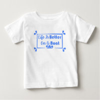 Life Is Better On A Boat border quote