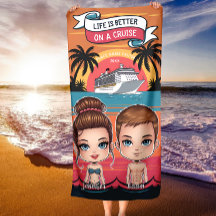Life is Better on a Cruise Custom Chibi Vacation