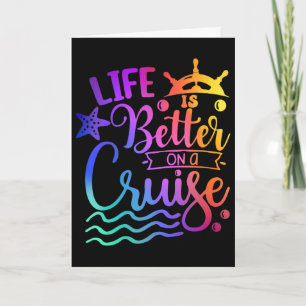 Life Is Better On A Cruise Family Vacation Matchin Card
